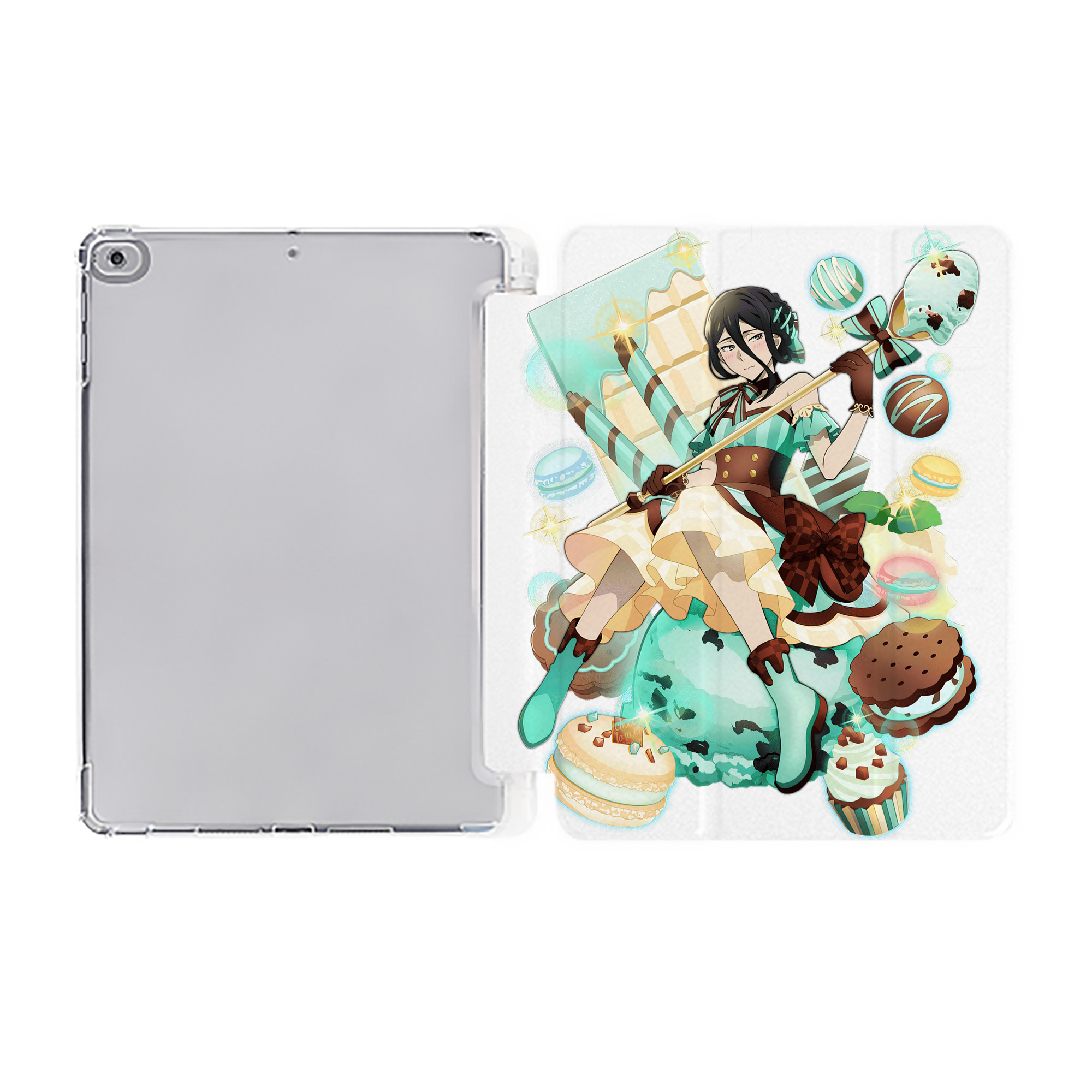 （画像用） 文豪ストレイドッグス Bungo Stray Dogs IPad ケース ペン収納付き 三つ折りスタンド PUレザー×シリコン 対応機種9.5/10.5/10.9インチ